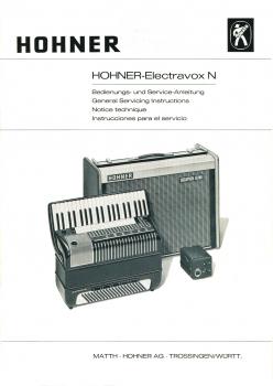 Hohner Electrafox N (Tasten) technische Unterlage